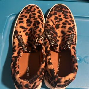 Leopard slip on shoe
